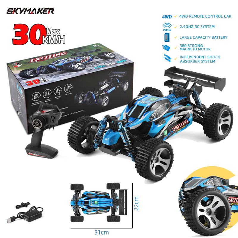 Wltoys 184011 1/18 2.4G 4WD 30km/h Full Propotional Control RC Car RTR