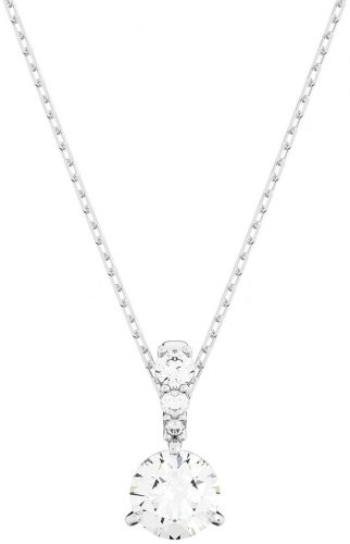 רק 72.5$/237 ש״ח מחיר סופי כולל הכל עד דלת הבית לשרשרת יוקרתית לנשים מבית Swarovski מקולקציית Stilla עם תליון קריסטל שקוף ועיצוב רודיום קלאסי!!