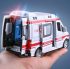 רק 5.3$/17 ש״ח לרכב צעצוע אמבולנס ממתכת בקנה מידה 1:32 עם אורות וצלילי סירנה!!