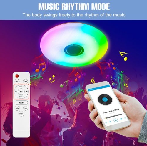 רק 14.5$/47 ש״ח למנורת תקרה חכמה עם רמקול Bluetooth ותאורת RGB – דגם 42W או 60W לבחירה, אווירה מושלמת בלחיצת כפתור!!