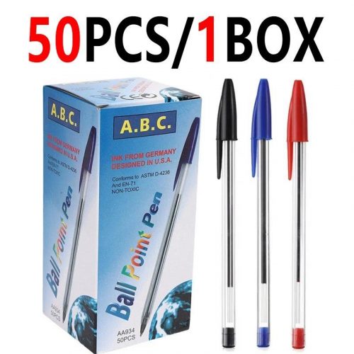 לחטוף!! רק 7.4$/24 ש״ח למארז 50 עטים כדוריים 1.0 מ"מ במגוון צבעים לבחירה!!