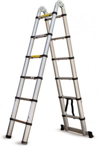 דיל מקומי: הסולם גבוה, והמחיר? נמוך! סולם אלומיניום טלסקופי כפול 10 שלבים עד 3.8 מטר מבית Telescopic ב-₪699 במקום ₪779!!