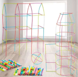 רק 7.4$/22 ש״ח לסט בנייה מורנדי 200 חלקים עם 100 מקלות ו־100 מחברים צבעוניים למשחק יצירתי שמפתח דמיון ומוטוריקה לילדים!!