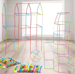 רק 7.4$/22 ש״ח לסט בנייה מורנדי 200 חלקים עם 100 מקלות ו־100 מחברים צבעוניים למשחק יצירתי שמפתח דמיון ומוטוריקה לילדים!!