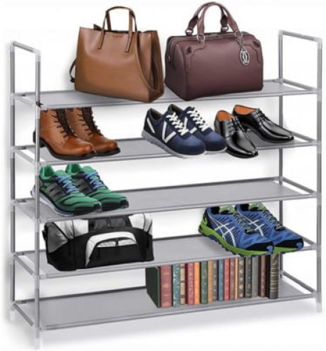 דיל מקומי: סדר בנעליים? זה מתחיל בכוננית הזו! כוננית נעליים 5 מדפים מבד ב-₪48 עד הבית! (₪19+ ₪29 דמי משלוח)!!