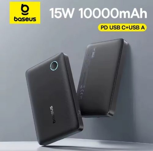 רק 12.4$/40 ש״ח למטען נייד עוצמתי מבית Baseus עם טעינה מהירה 15W, קיבולת 10,000mAh, יציאות USB-C ו-USB-A ועיצוב סופר קומפקטי!!