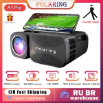 רק 64$\230 ש"ח למקרן הסופר משתלם Polaring A1 Pro Projector 1080P!!