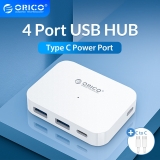 רק 9.59$ להאב 4 פורטים מהיר ORICO High Speed USB Type-C HUB USB3.1!!