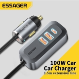 רק 13.3$/51 ש״ח למטען העוצמתי 4 פורטים לרכב Essager PD 100W!!