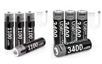 רק 10.3$/33 ש״ח לסט סוללות נטענות USB AA/AAA בנפח גבוה עם טעינה מהירה – פתרון חסכוני, ירוק ומשתלם שמתאים לכל הבית!!