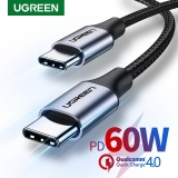 החל מ 1.85$ לכבלים מהירים איכותיים 60W מבית Ugreen המעולים במגוון אורכים וסוגים לבחירה!!