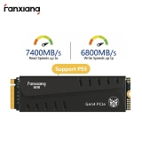 רק 56.7$/210 ש״ח לכונן הקשיח הסופר מהיר FANXIANG 7400MB/S SSD 1tb M2 NVMe המתאים גם ל PS5!!