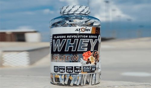 דיל מקומי: לא מוותרים על ראשון חלבון! אבקת חלבון ATOM+ HPD בטעם צ`אנקי בננה/ – 62 אריזות 34 גרם כל יחידה ב-₪189 בלבד!!