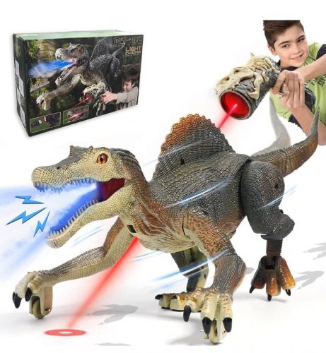 רק 20.9$/68 ש״ח (משלוח חינם בהגעה לסכום כולל של 49$ ומעלה) לדינוזאור השואג עם שלט רחוק Spinosaurus מבית Richgv – צעצוע אינטראקטיבי עם ריסוס אדים, אור ונהימות אמיתיות!!
