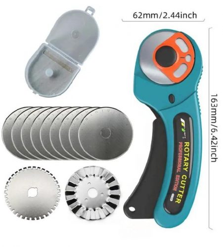 רק 5.3$/17 ש״ח לרולר החיתוך הרוטרי 45 מ״מ FT145 לחיתוך בד/עור/נייר בדיוק ובביטחון!!