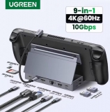 רק 29.7$/96 ש״ח לתחנת עגינה חכמה מבית UGREEN עם 9 יציאות, תמיכה ב־4K, טעינה מהירה וחיבור רשת קווית – פתרון מושלם לגיימרים!!