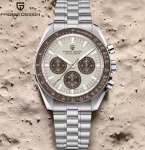 רק 57.3$/183 ש״ח לשעון הכרונוגרף האיכותי PAGANI DESIGN עם מנגנון סייקו VK63, זכוכית ספיר ועמידות מים ‎100m‎!!