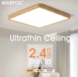 רק 20.9$/67 ש״ח לגוף תאורת תקרה דק במיוחד בעיצוב עץ מודרני – בעובי 2.4 ס״מ, עם אור LED חזק ובחירה בין גוונים חמים, טבעיים או קרים!!