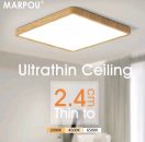 רק 20.9$/67 ש״ח לגוף תאורת תקרה דק במיוחד בעיצוב עץ מודרני – בעובי 2.4 ס״מ, עם אור LED חזק ובחירה בין גוונים חמים, טבעיים או קרים!!