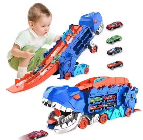 רק 11.8$/39 ש״ח למשאית דינוזאור מתקפלת ההופכת ל־T-Rex אמיתי עם מסילת מירוץ!!