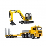 דיל מקומי: מבצע חג – משחק ענק במחיר קטן! רק 269 ש״ח במקום 469 למשאית גרר MAN עם מיני מחפרון CAT מבית Bruder!!