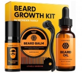 רק 10.4$/33 ש״ח (משלוח חינם בהגעה לסכום כולל של 49$ ומעלה) לסט טיפוח זקן לגברים עם שמן טבעי, רולר לעידוד צמיחה, באלם ביוטין ומסרק מעצב מרכך – מושלם כמתנה לגבר עם זקן מטופח ומלא סטייל!!