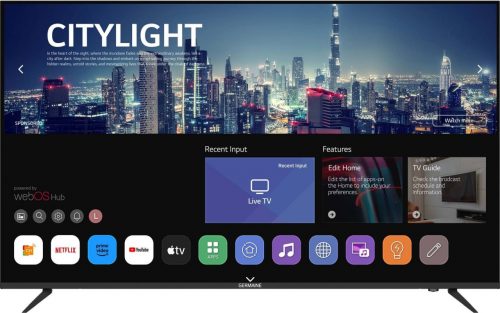 דיל מקומי: טלוויזיה חכמה 43 אינץ' Germaine 4K WebOs במחיר משתלם במיוחד! רק 888 ש״ח במקום 1290!!