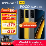 רק 215$/810 ש״ח עם הקופון CDIL4 לסמארטפון הלוהט החדש מבית שיאומי POCO X6 Pro 5G בגירסא הגלובלית!! בארץ המחיר 1383 ש״ח!!