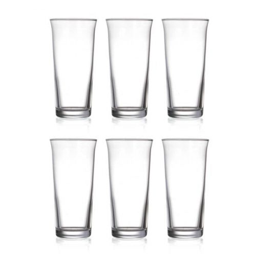 דיל מקומי: אירוח חגיגי מתחיל בפרטים הקטנים! 50% הנחה על סט 6 כוסות שתייה מזכוכית 290 מ"ל Naaman Troy!!