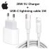 רק 11.3$/36 ש״ח לראש מטען 20W עם כבל Type‑C לאייפון בהטענה מהירה, תקן EU, איכות גבוהה ותאימות מלאה לדגמי iPhone החדשים!!