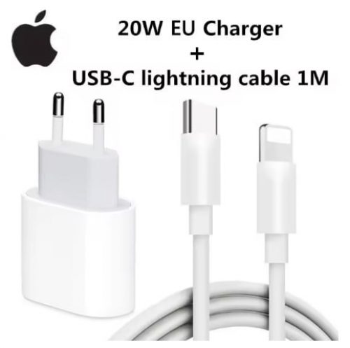 רק 11.3$/36 ש״ח לראש מטען 20W עם כבל Type‑C לאייפון בהטענה מהירה, תקן EU, איכות גבוהה ותאימות מלאה לדגמי iPhone החדשים!!