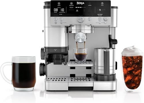 רק 688€\2885 ש״ח מחיר סופי כולל הכל עד דלת הבית למכונת קפה NINJA Luxe Premier דגם ES601EU!! בארץ המחיר 3450 ש״ח!!