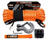 רק 26.2$/85 ש״ח (משלוח חינם בהגעה לסכום כולל של 49$ ומעלה) לערכת כבל הכננת הסינתטי 3/16"x50ft בעומס 8,500lbs מבית YUNPEAK!!