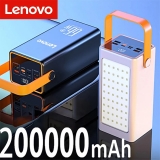 להיט!! רק 18.9$/70 ש״ח לפאוור בנק עוצמתי ומהיר משולב תאורה מבית לנובו Lenovo 20000mAh!!