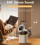 רק 29$/93 ש״ח לתחנת טעינה אלחוטית מגנטית 5 ב-1 עם רמקול בלוטות' ותאורת לילה – פתרון אלגנטי לטעינה, סאונד ועיצוב שולחן!!