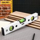 רק 5.4$/16 ש״ח לפלס טורפדו מגנטי Deli באורך כ-30 ס״מ עם גוף אלומיניום חזק, 3 בועות מדידה לזוויות שונות ובסיס מגנטי לעבודה נוחה בבית ובסדנה!!