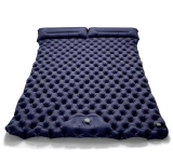 רק 28.4$/91 ש״ח למזרן זוגי מתנפח עם כריות מובנות, שטח שינה רחב של 190×120 ס"מ, ניפוח מהיר ברגל ונשיאה קלה – מושלם לקמפינג, רכב או טיולים!!