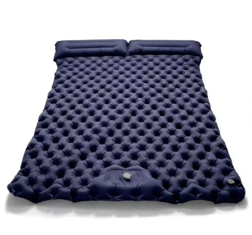 רק 28.4$/91 ש״ח למזרן זוגי מתנפח עם כריות מובנות, שטח שינה רחב של 190×120 ס"מ, ניפוח מהיר ברגל ונשיאה קלה – מושלם לקמפינג, רכב או טיולים!!