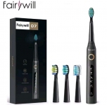 רק 11.4$/37 ש״ח למברשת שיניים חשמלית Fairywill D7 עם 3 ראשים, טעינה USB, עמידות למים ו־5 מצבי ניקוי – איכות מעולה במחיר שובר שוק!!