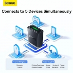 רק 6.2$\24 ש"ח למתאם בלוטוס Bluetooth 5.3 לחיבור עד 5 מכשירים סימולטנית מבית Baseus!! 