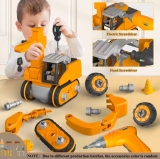 רק 16.1$/52 ש״ח לטרקטור ההרכבה לילדים עם מברג/מברגה חשמלית – פעילות חכמה לפיתוח יצירתיות ומוטוריקה עדינה!!