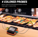 רק 37.5$/116 ש״ח למדחום הגריל המקצועי INKBIRD IBT-24S – עם 4 חיישנים צבעוניים, אפליקציה חכמה, טווח אלחוטי רחב ותצוגת LCD גדולה!!