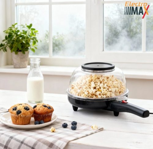 רק 29.5$/95 ש״ח למכונת הפופקורן הביתית האיכותית מבית Electro Max בעוצמה של 800W עם קערת חימום אחידה וקלה לניקוי!!