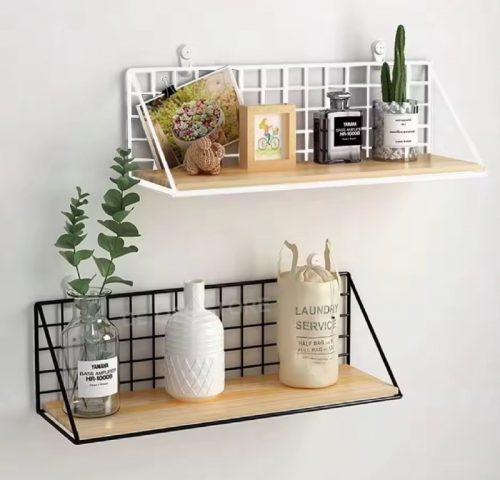 רק 7.4$/24 ש״ח למדף עץ וברזל מעוצב לתלייה על הקיר – בלי קידוח, בלי מאמץ, ועם מראה יוקרתי במיוחד!!