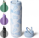 רק 16.9$/56 ש"ח (משלוח חינם בהגעה לסכום כולל של 49$ ומעלה) לבקבוק השתייה התרמי מבית BOTTLE BOTTLE בנפח 950 מ״ל עם קשית ומכסה אטום בעיצוב ארנבות מהמם!!