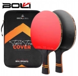 רק 19.4$/62 ש״ח לזוג מחבטי טניס שולחן מבית BOLI עם להב עץ 7 שכבות, גומי איכותי ונרתיק נשיאה – סט מקצועי במחיר מעולה!!