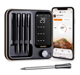 רק 111$/344 ש״ח למד חום אלחוטי לבשר INKBIRD עם 4 חיישנים חכמים לניטור מדויק מהנייד בזמן עישון, צלייה או בישול בתנור לקבלת תוצאה מושלמת בכל פעם!!