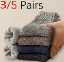 רק 3.6$/11 ש״ח לסט של 3 זוגות גרבי חורף עבים ומחממים עם מגע קשמיר נעים – לשמירה על חום ונוחות מקסימלית!!