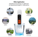 רק 11.6$/35 ש״ח למד איכות מים INKBIRD ‎3-in-1 למדידת ‎TDS, ‎EC וטמפרטורה עם קריאה מיידית ומדויקת לבדיקת מי שתייה, אקווריום ומערכות סינון!!