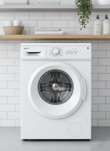 דיל מקומי: מכונת כביסה פתח חזית Crystal Clear בנפח 6 ק"ג, 1000 סל"ד רק ב-₪889 עד הבית במקום ₪1,290!!